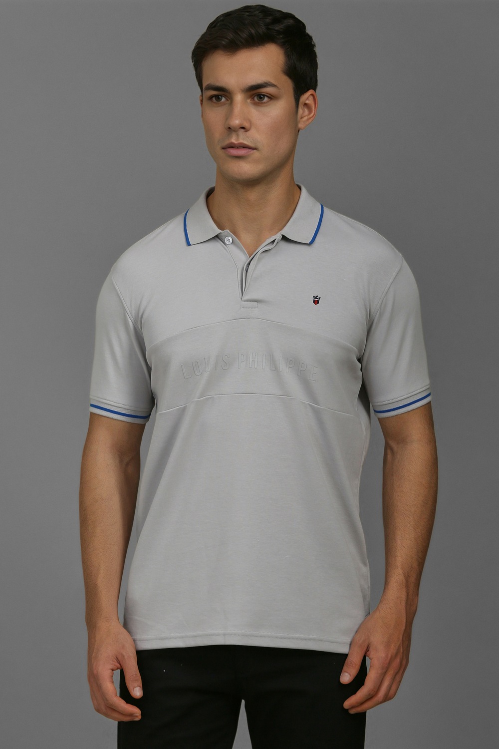 Men Grey Solid Polo Neck T-shirt-Grey 1 45448-men-grey-solid-polo-neck-t-shirt-grey-1.jpg