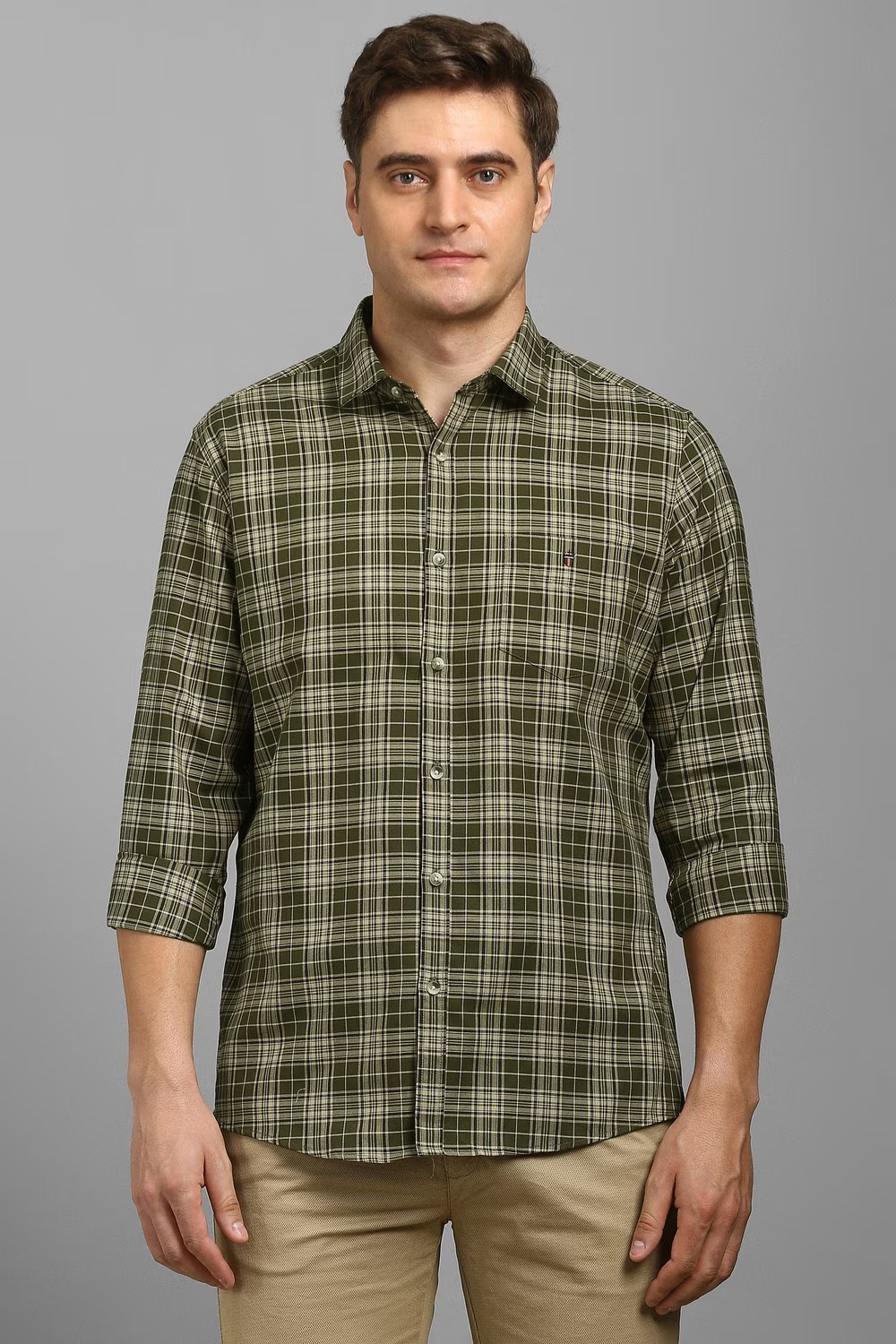 Men Olive Check Full Sleeves Casual Shirt-Olive 1 45511-men-olive-check-full-sleeves-casual-shirt-olive-1.jpg