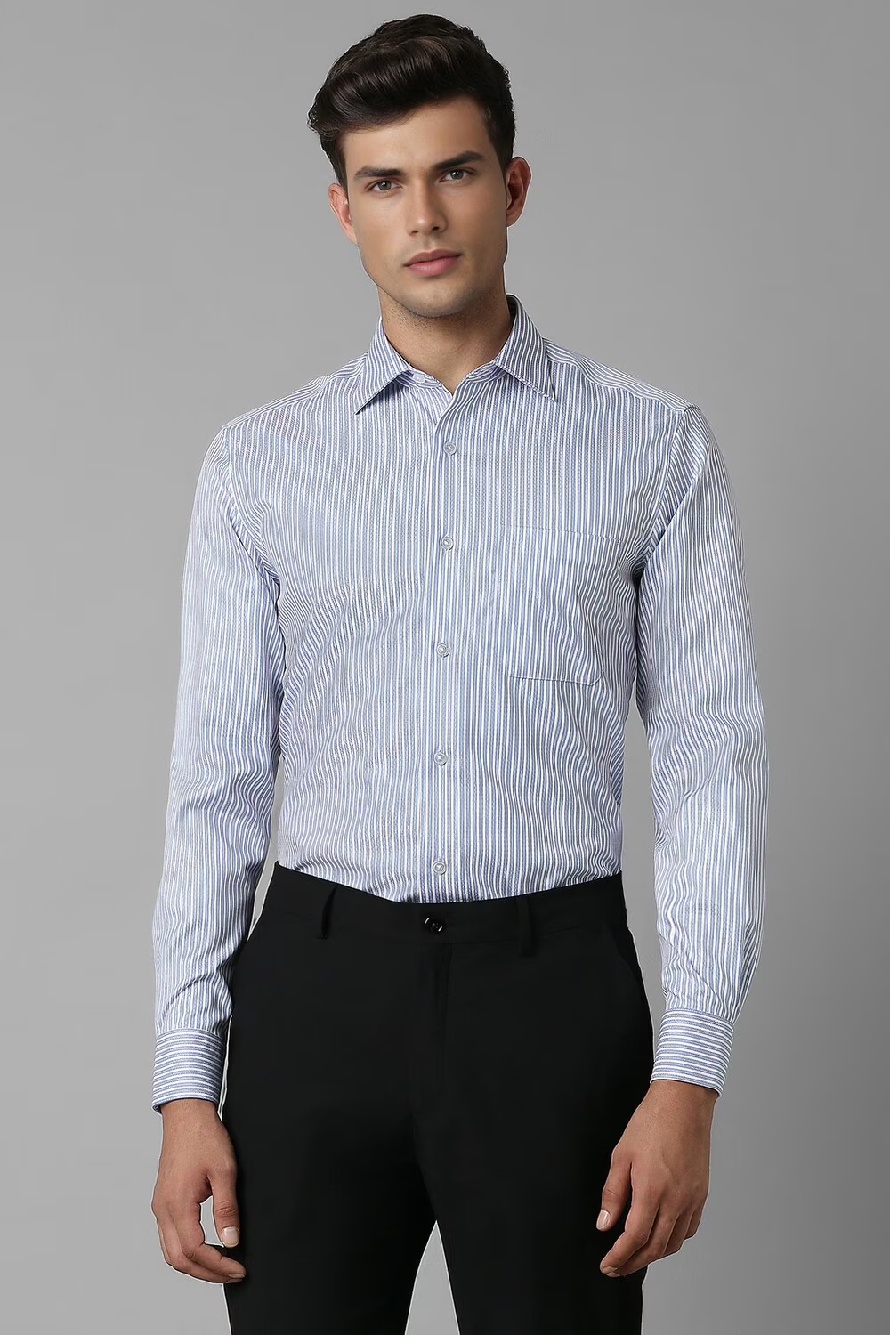 Men Blue Classic Fit Stripe Full Sleeves Formal Shirt-Blue 1 45832-men-blue-classic-fit-stripe-full-sleeves-formal-shirt-blue-1.jpg