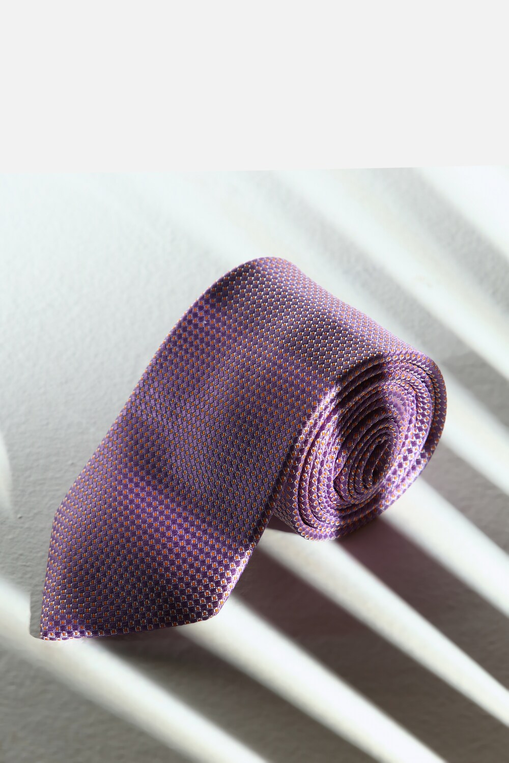 Men Lilac Embroidered Tie-Lilac