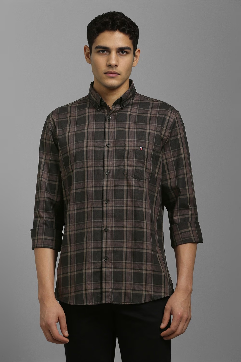 Men Brown Check Full Sleeves Casual Shirt-Brown 1 47412-men-brown-check-full-sleeves-casual-shirt-brown-1.jpg