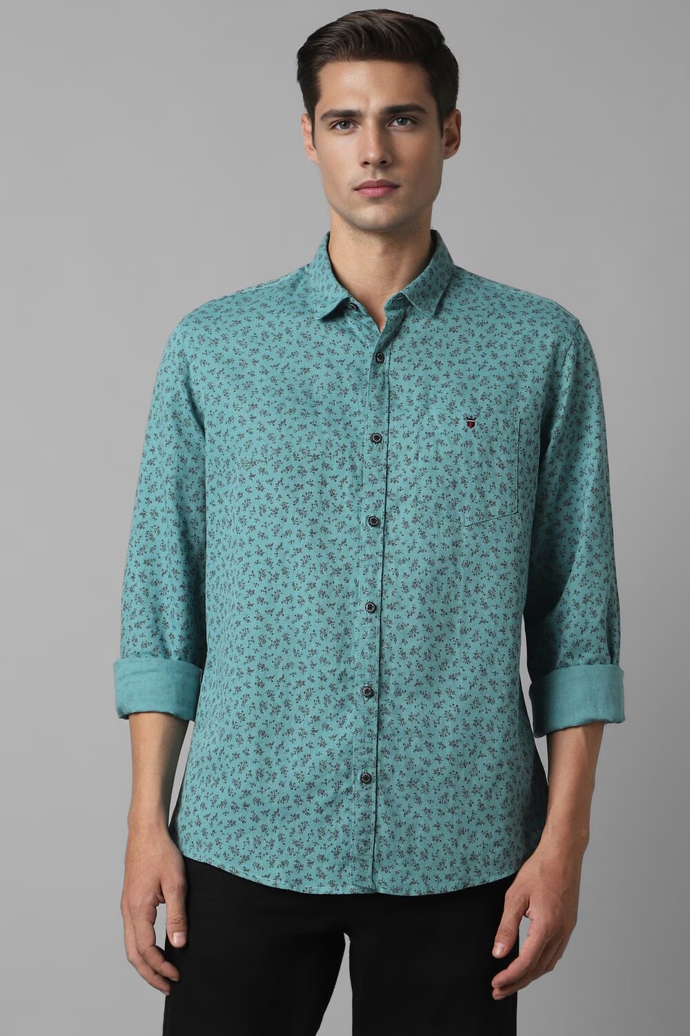 Men Green Slim Fit Print Full Sleeves Casual Shirt-Green 1 4743-men-green-slim-fit-print-full-sleeves-casual-shirt-green-1.jpg