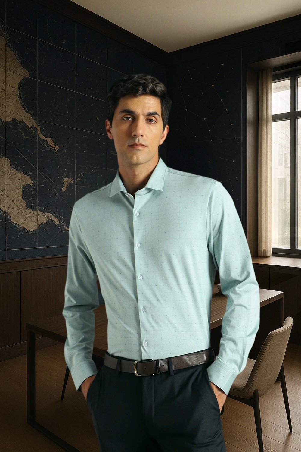 Men Green Print Full Sleeves Formal Shirt-Green 1 47456-men-green-print-full-sleeves-formal-shirt-green-1.jpg