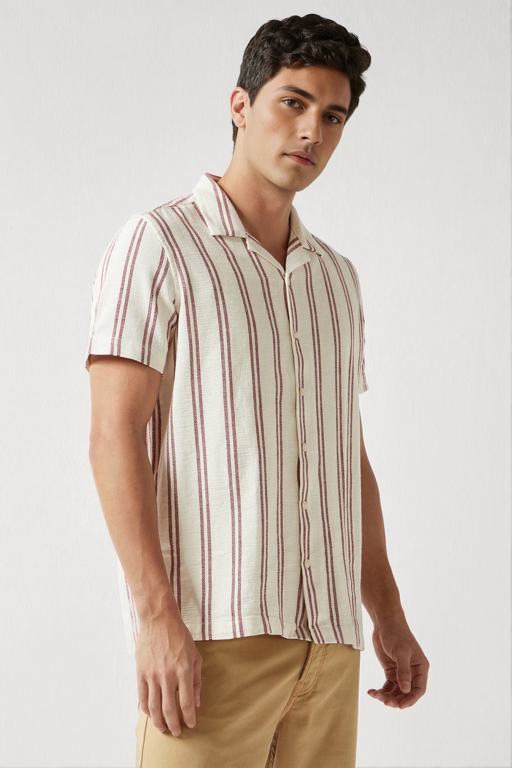 47629-men-cream-slim-fit-stripe-half-sleeves-casual-shirt-cream-1.webp