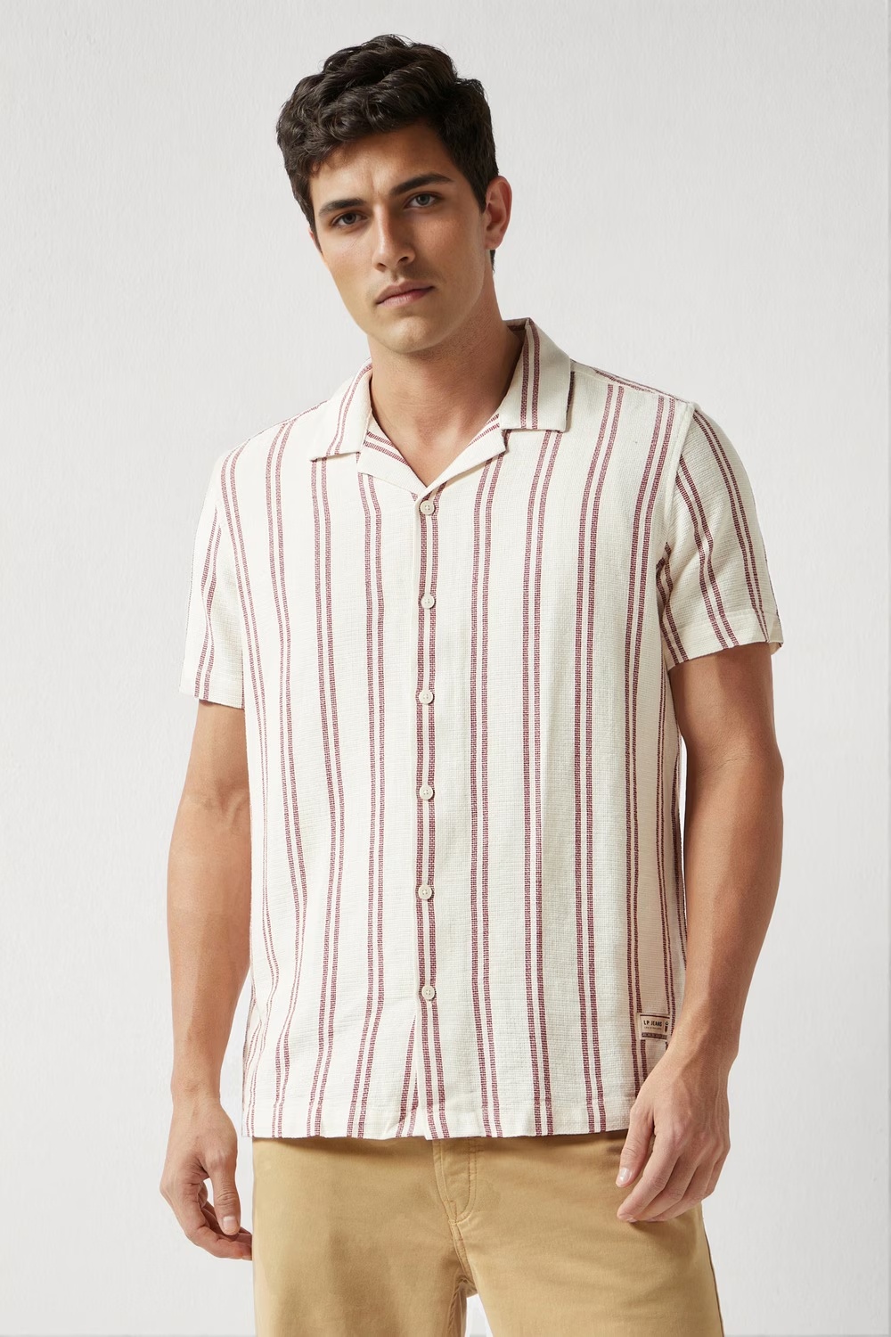 47629-men-cream-slim-fit-stripe-half-sleeves-casual-shirt-cream-1.webp