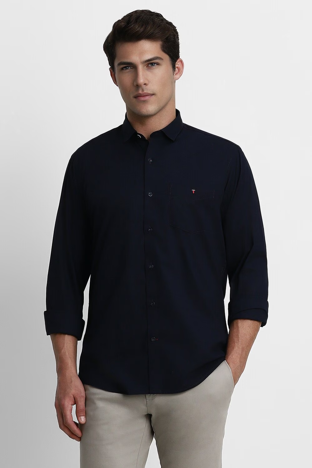 Men Navy Slim Fit Solid Full Sleeves Casual Shirt-Navy 1 48177-men-navy-slim-fit-solid-full-sleeves-casual-shirt-navy-1.jpg