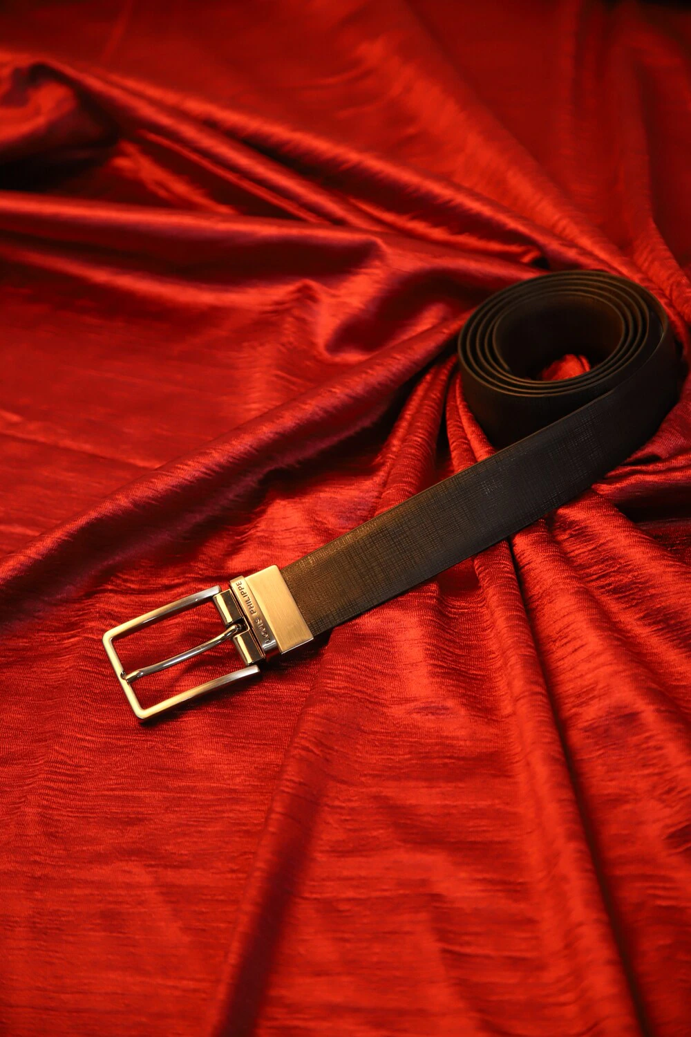 Men Brown Solid Leather Formal Belt-Brown