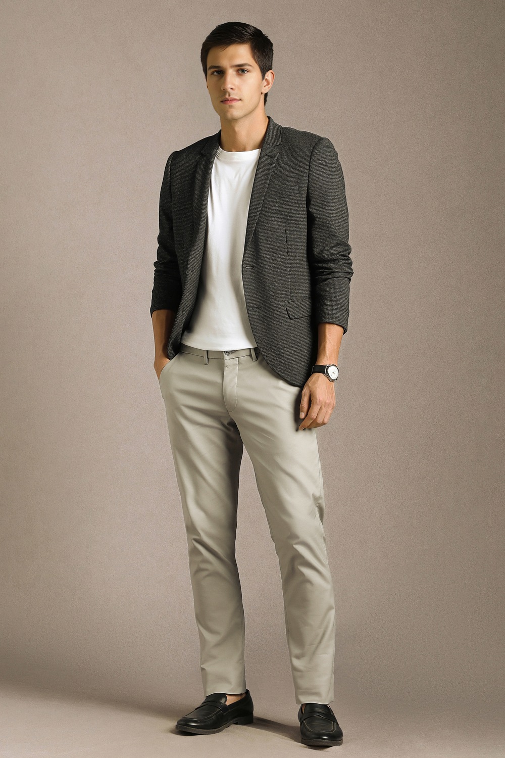 48567-men-olive-slim-fit-textured-flat-front-casual-trousers-olive-1.webp