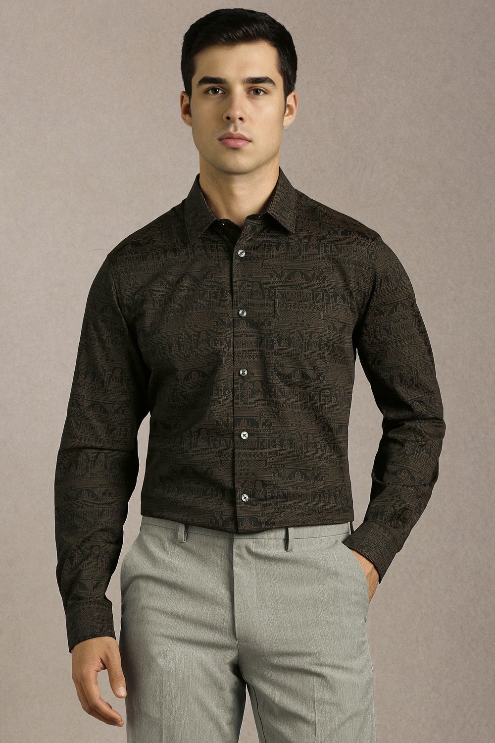 Men Black Print Full Sleeves Formal Shirt-Black 1 48881-men-black-print-full-sleeves-formal-shirt-black-1.jpg