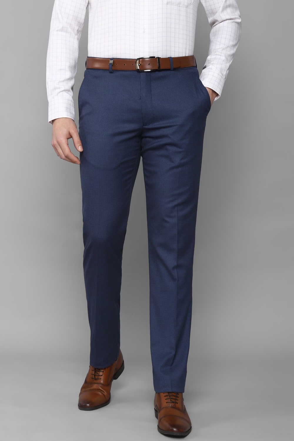 Men Navy Slim Fit Solid Flat Front Formal Trousers-Navy 1 49417-men-navy-slim-fit-solid-flat-front-formal-trousers-navy-1.jpg