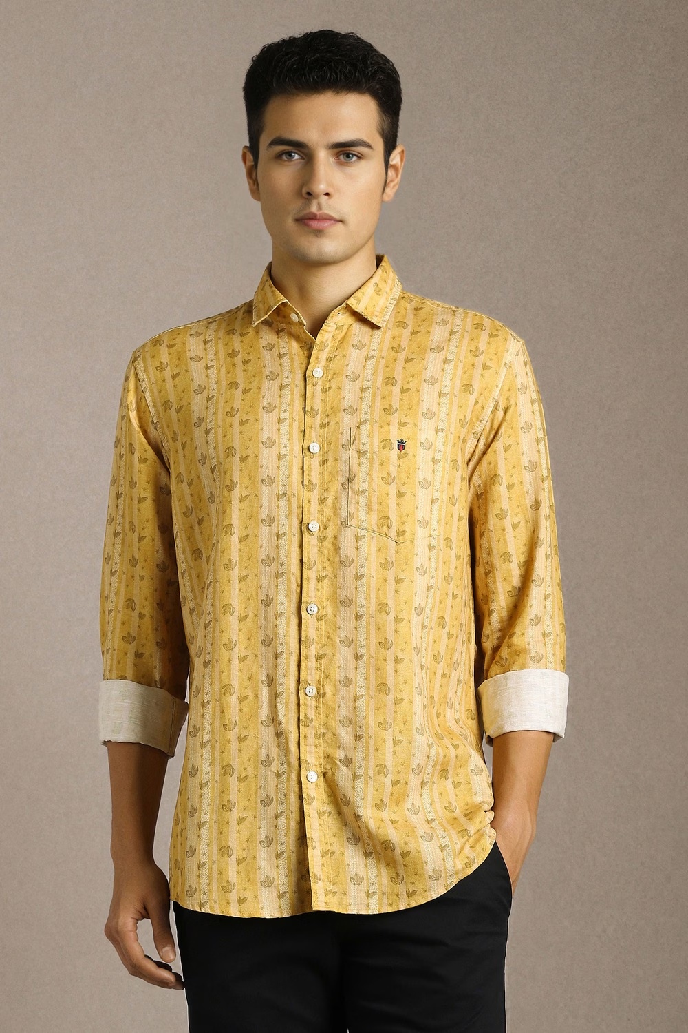 Men Yellow Print Full Sleeves Casual Shirt-Yellow 1 50307-men-yellow-print-full-sleeves-casual-shirt-yellow-1.jpg