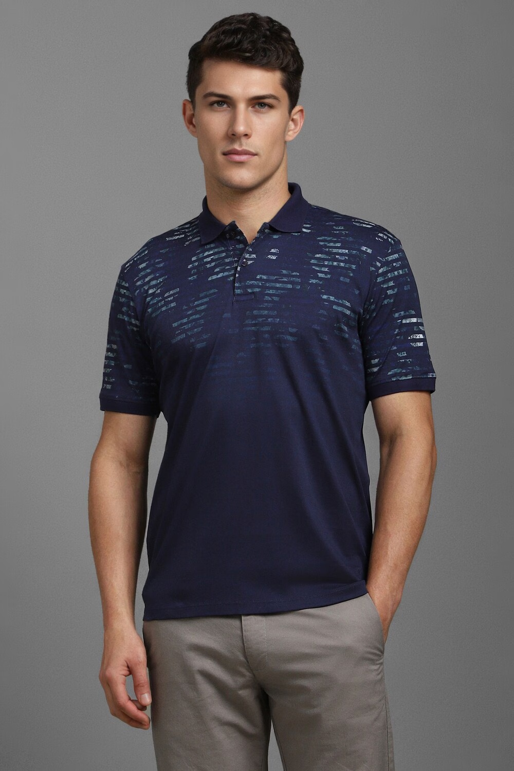 Men Navy Print Polo Neck T-shirt-Navy 15 50661-men-navy-print-polo-neck-t-shirt-navy-1.jpg