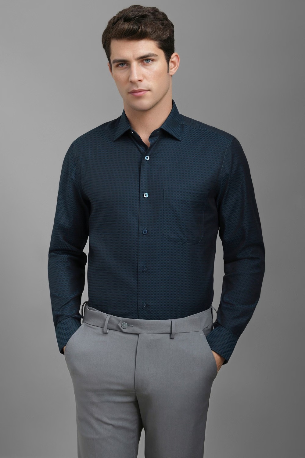 Men Navy Classic Fit Print Full Sleeves Formal Shirt-Navy 1 51677-men-navy-classic-fit-print-full-sleeves-formal-shirt-navy-1.jpg