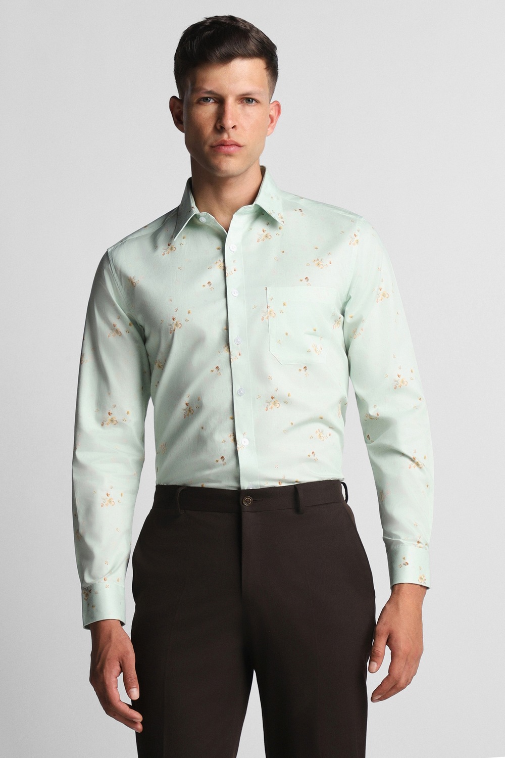 Men Green Print Full Sleeves Casual Shirt-Green 1 54682-men-green-print-full-sleeves-casual-shirt-green-1.jpg