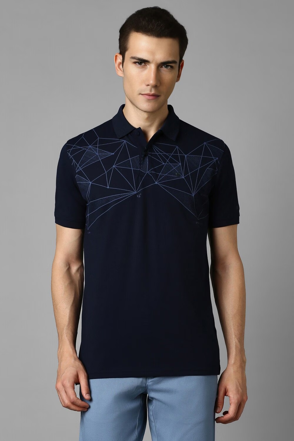 Men Navy Print Polo Neck T-shirt-Navy 9 55164-men-navy-print-polo-neck-t-shirt-navy-1.jpg