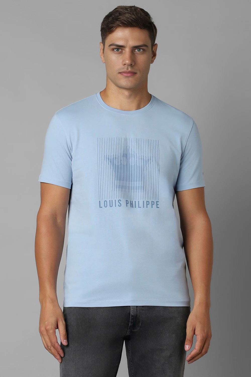 Men Light Blue Graphic Print Crew Neck T-shirt-Light Blue 1 55373-men-light-blue-graphic-print-crew-neck-t-shirt-light-blue-1.jpg