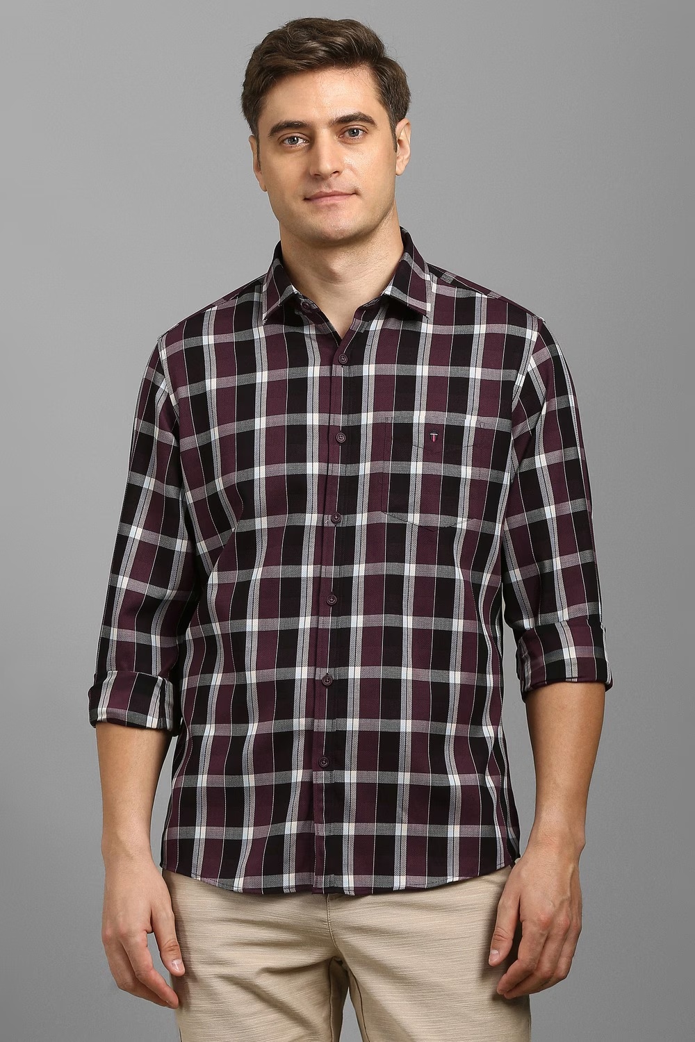 Men Multi Check Full Sleeves Casual Shirt-Multi