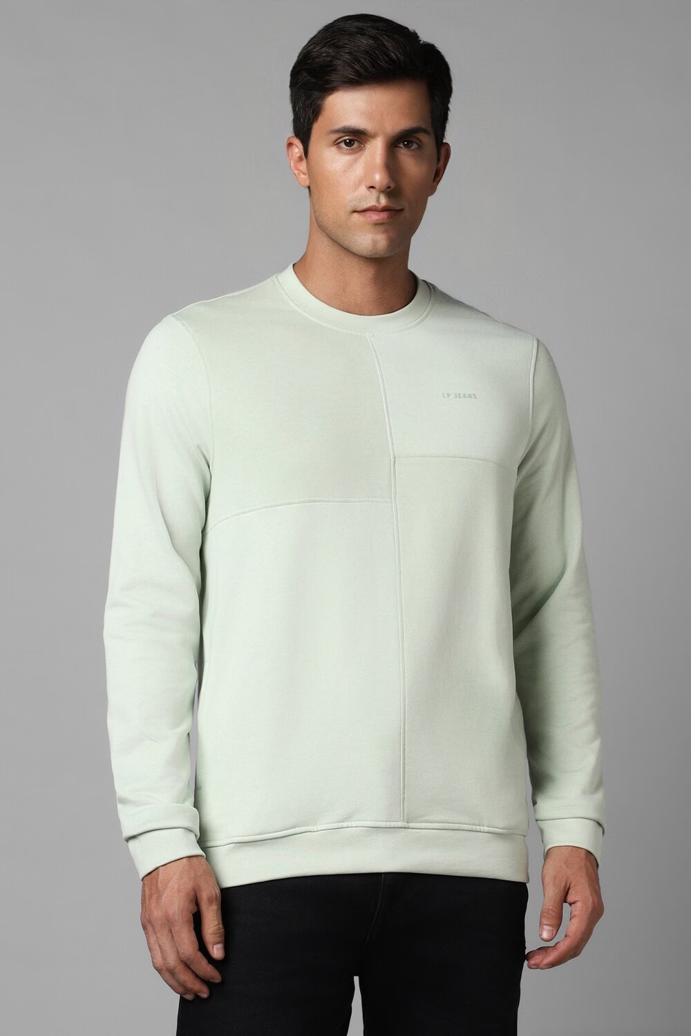 Men Casual Green Solid Sweatshirt-Green 1 56112-men-casual-green-solid-sweatshirt-green-1.jpg