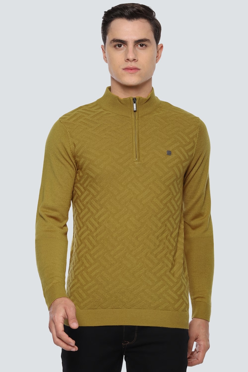 Men Khaki Patterned Turtle Neck Full Sleeves Sweater-Khaki 1 56442-men-khaki-patterned-turtle-neck-full-sleeves-sweater-khaki-1.jpg