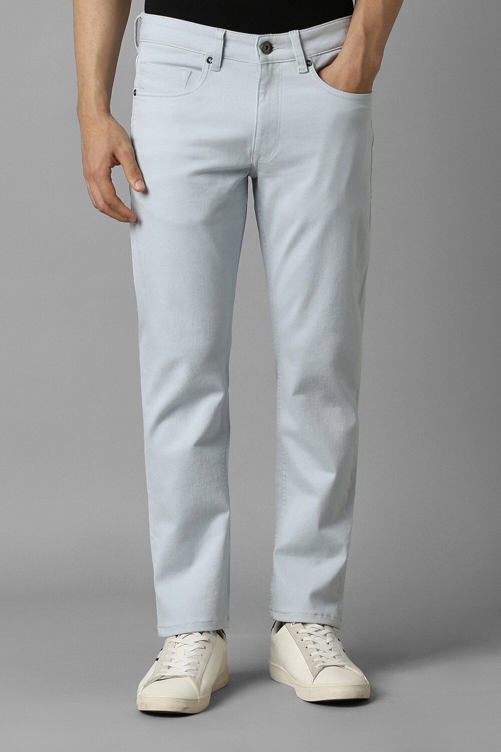 Men Blue Dark Smart Fit Jeans-Blue