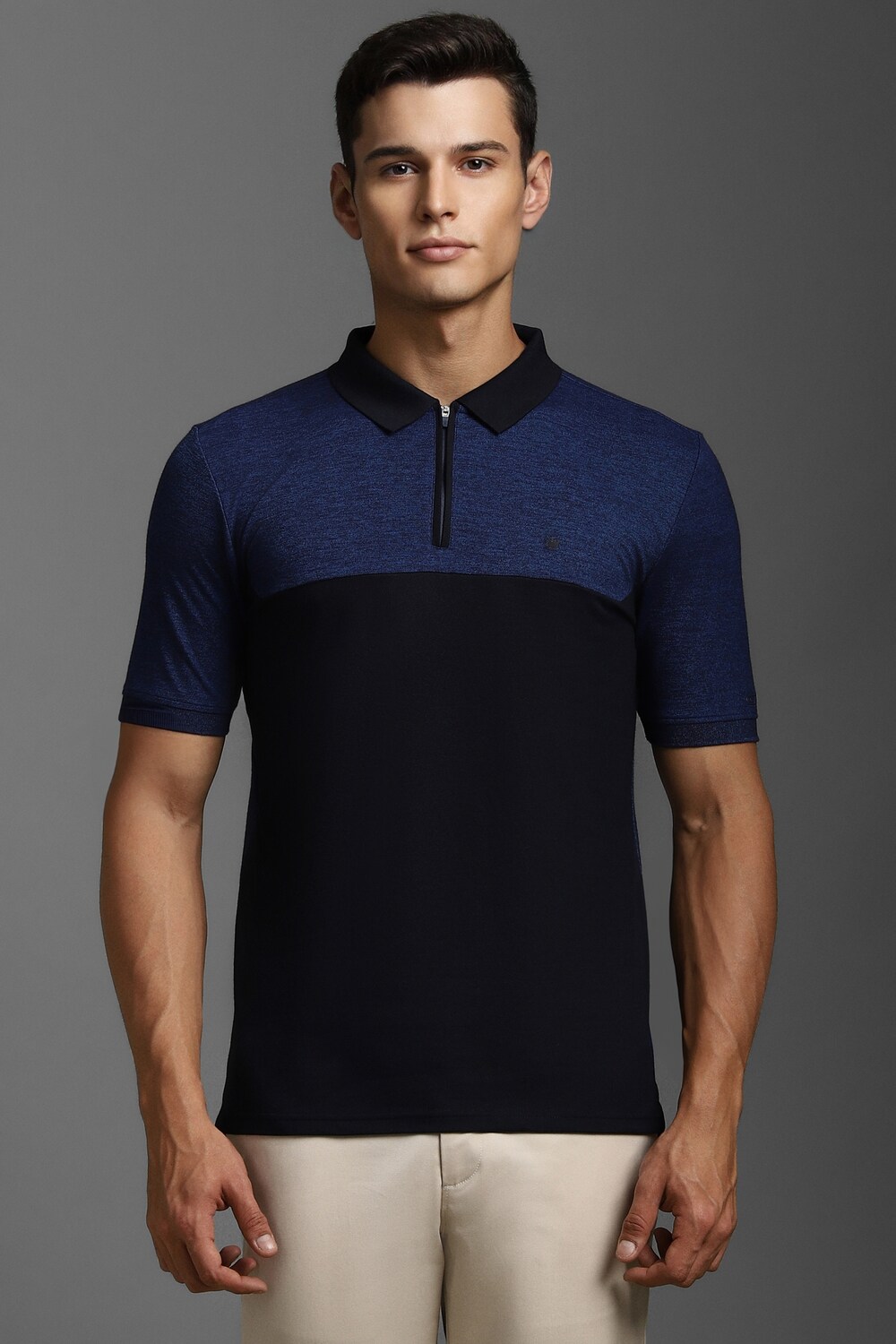 Men Navy Print Polo Neck T-shirt-Navy 8 57238-men-navy-print-polo-neck-t-shirt-navy-1.jpg