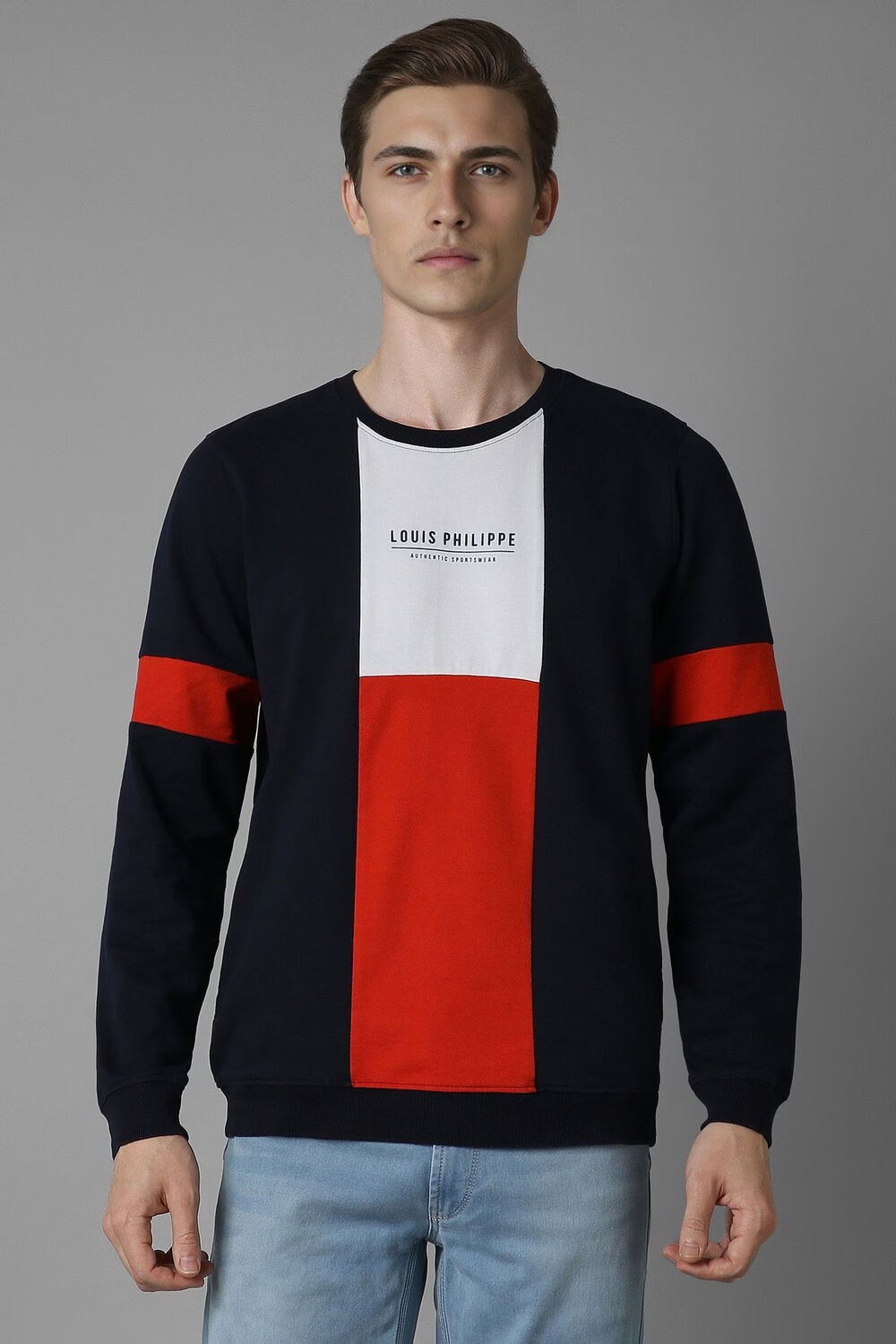 Men Casual Black Print Sweatshirt-Black