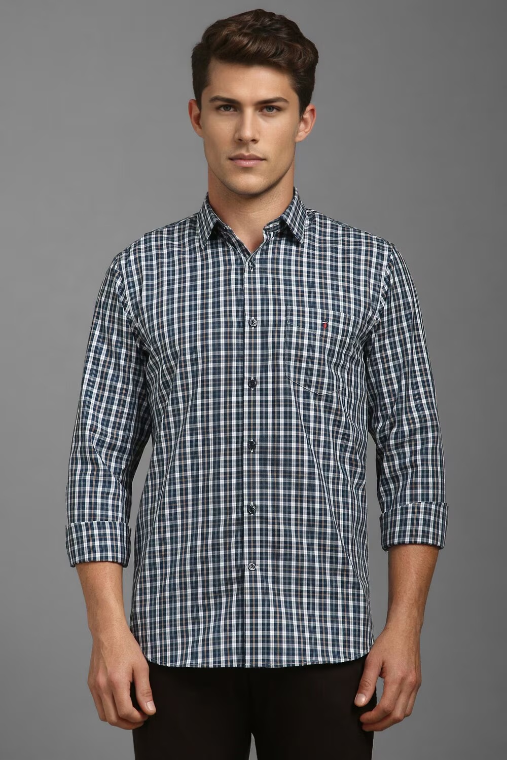 Men Green Super Slim Fit Check Full Sleeves Casual Shirt-Green 1 58207-men-green-super-slim-fit-check-full-sleeves-casual-shirt-green-1.jpg