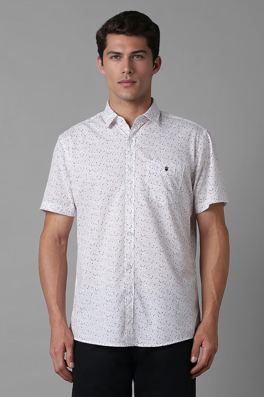 Men White Print Half Sleeves Casual Shirt-White 1 58744-men-white-print-half-sleeves-casual-shirt-white-1.jpg