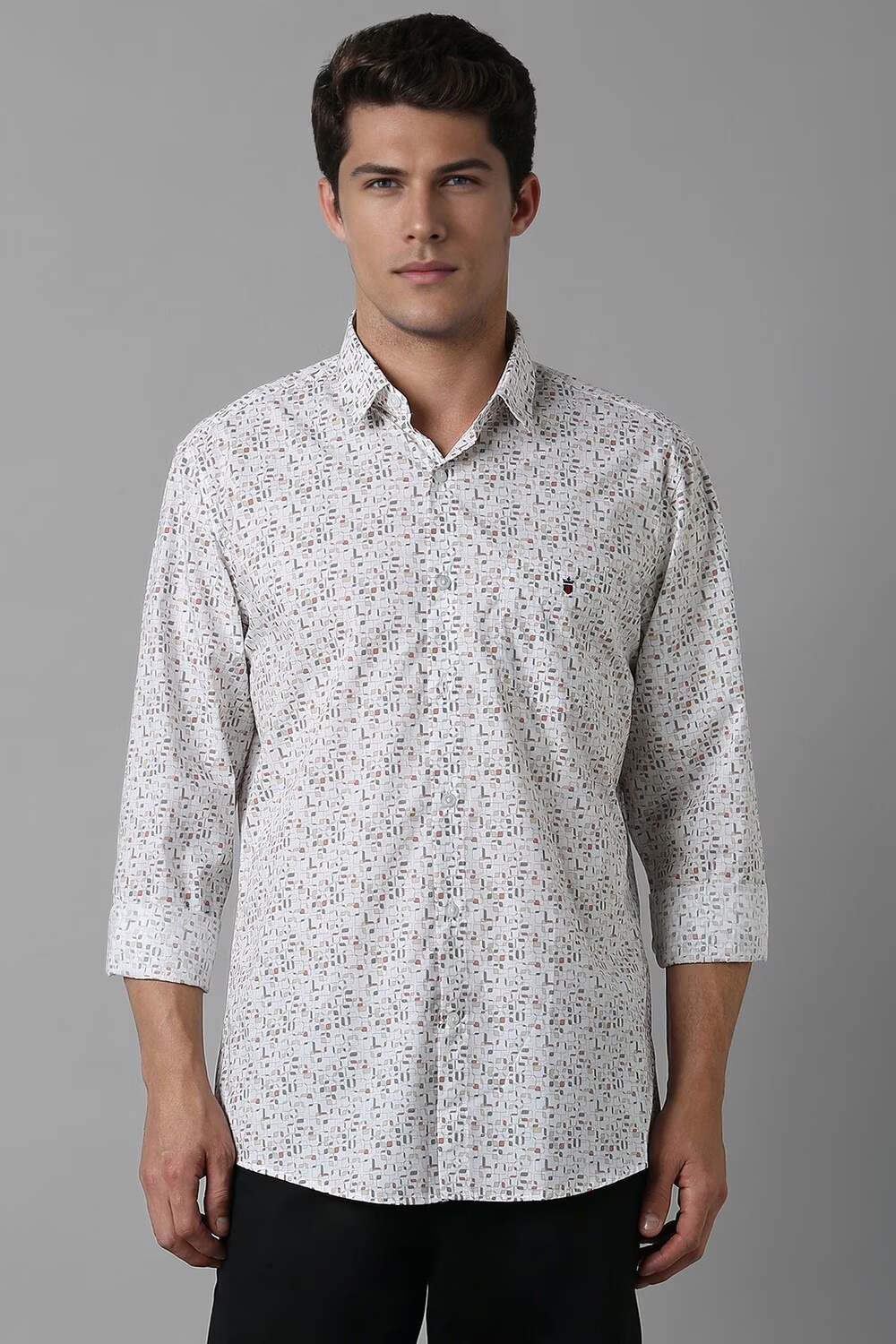 Men Grey Slim Fit Print Full Sleeves Casual Shirt-Grey 1 58826-men-grey-slim-fit-print-full-sleeves-casual-shirt-grey-1.jpg