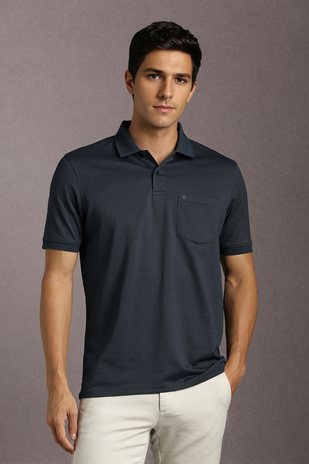 Men Navy Print Polo Neck T-shirt-Navy 7 58880-men-navy-print-polo-neck-t-shirt-navy-1.jpg