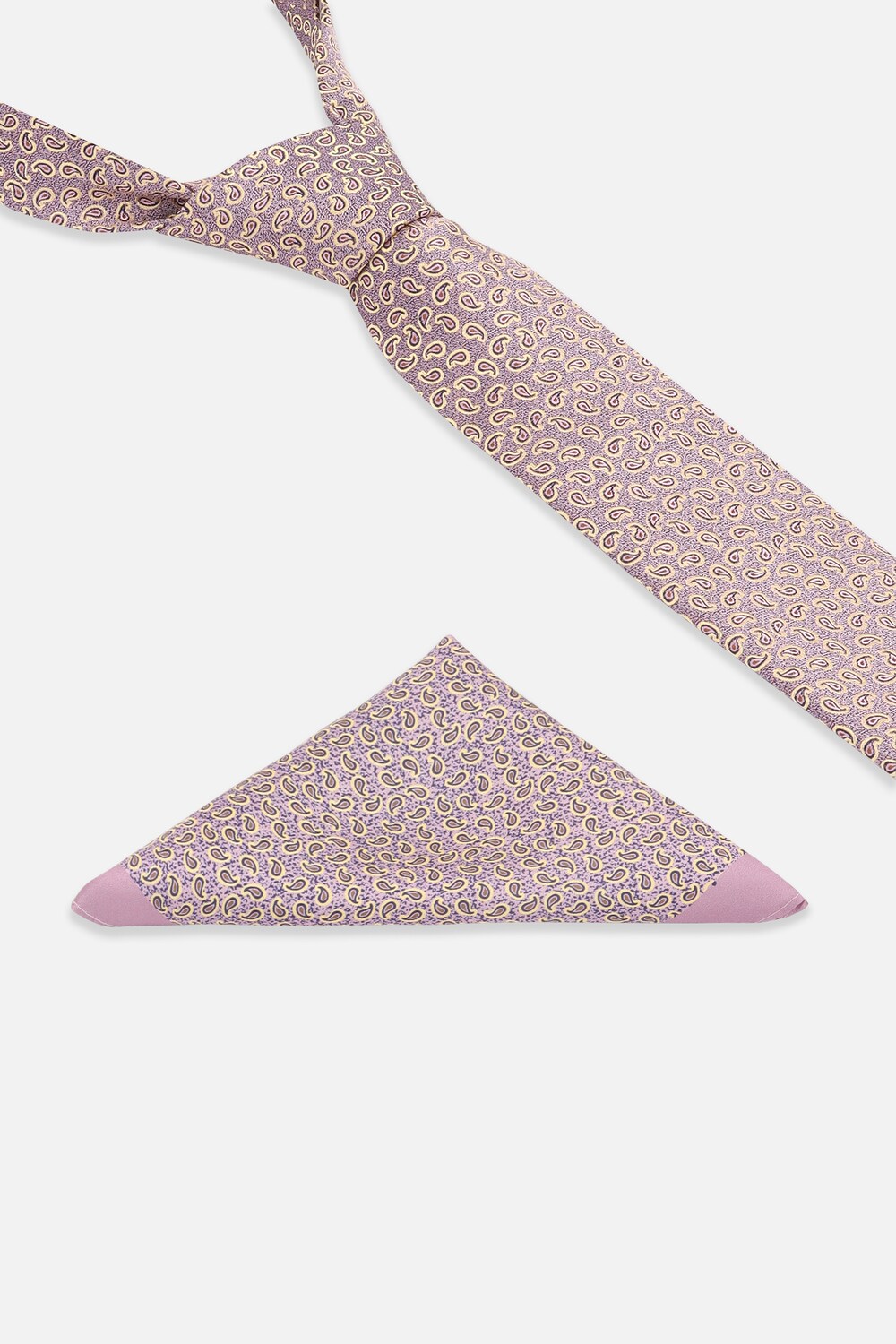 Men Multi Embroidered Tie and Pocket Square-Multi