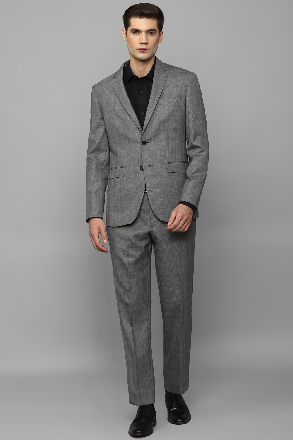 Men Grey Slim Fit Check Formal Two Piece Suit-Grey 1 59863-men-grey-slim-fit-check-formal-two-piece-suit-grey-1.jpg