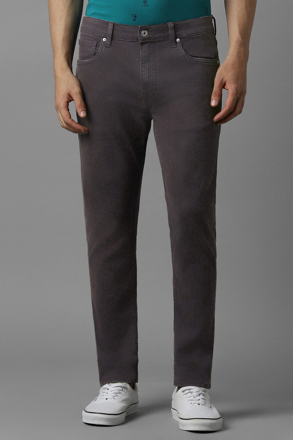 Men Black Dark Super Slim Fit Jeans-Black
