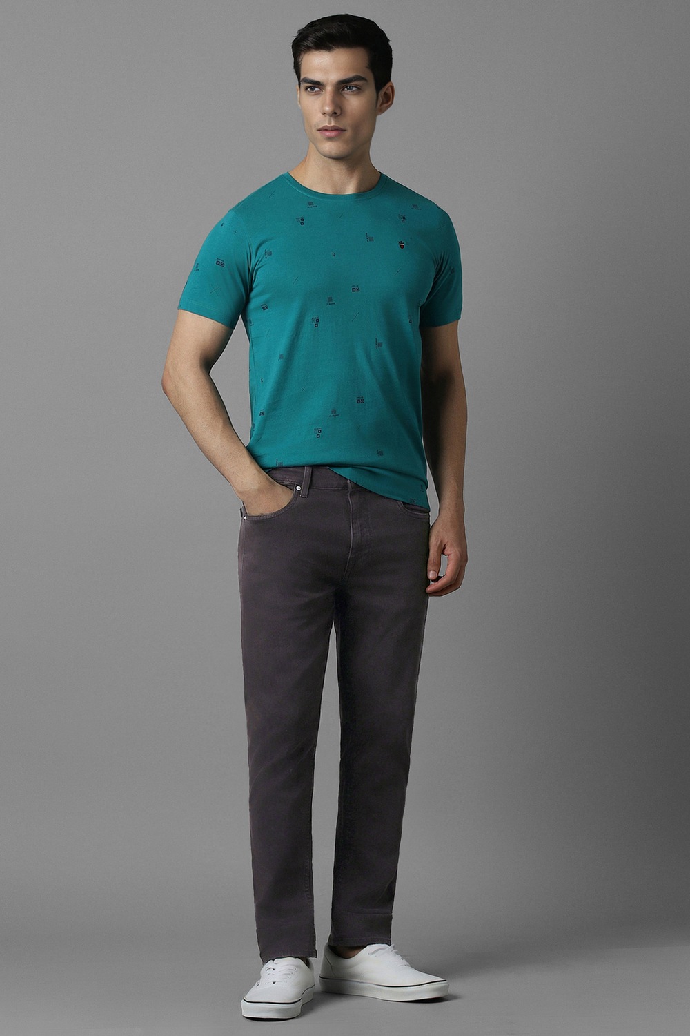 Men Black Dark Super Slim Fit Jeans-Black
