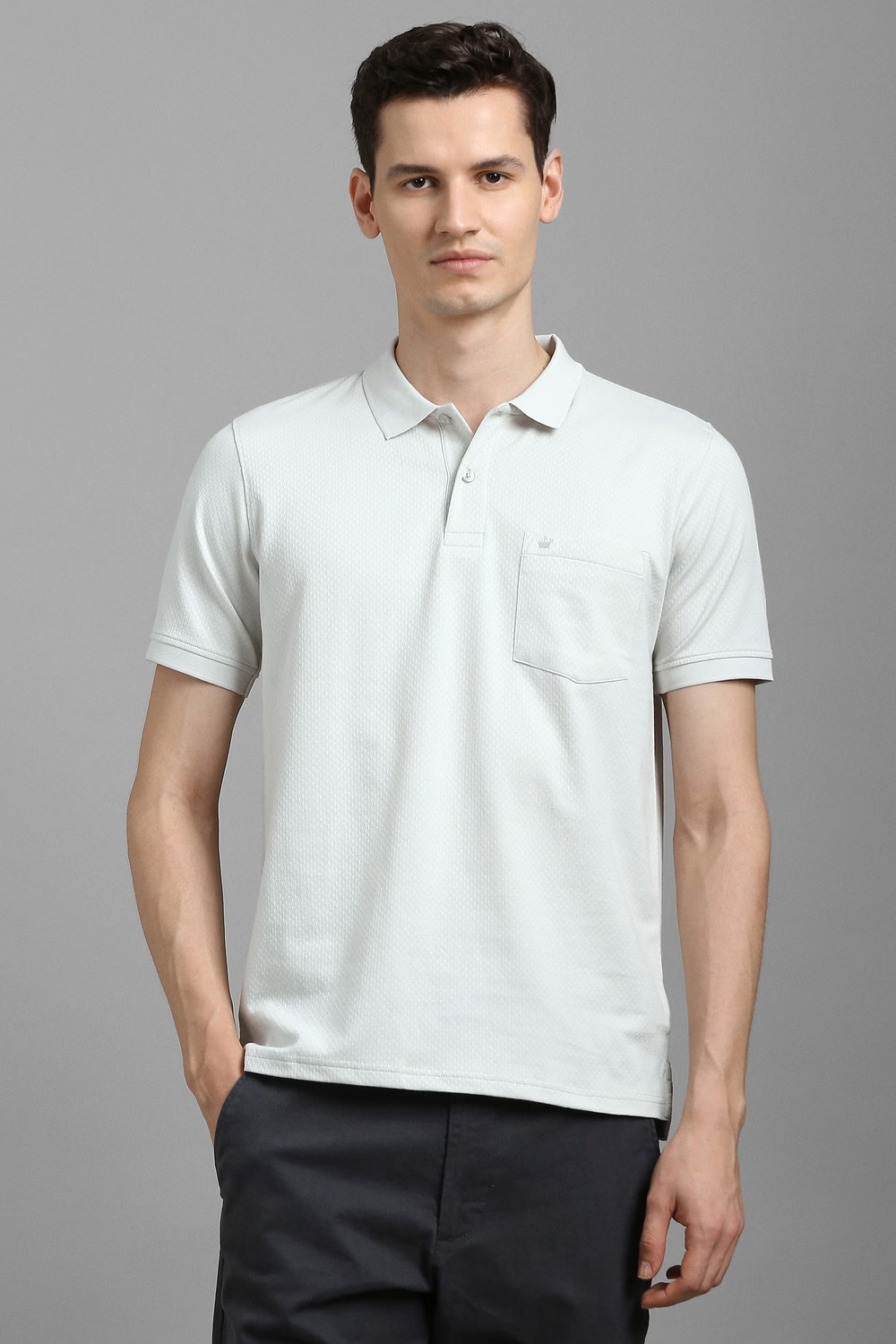 Men Grey Textured Polo Neck T-shirt-Grey 1 6067-men-grey-textured-polo-neck-t-shirt-grey-1.jpg
