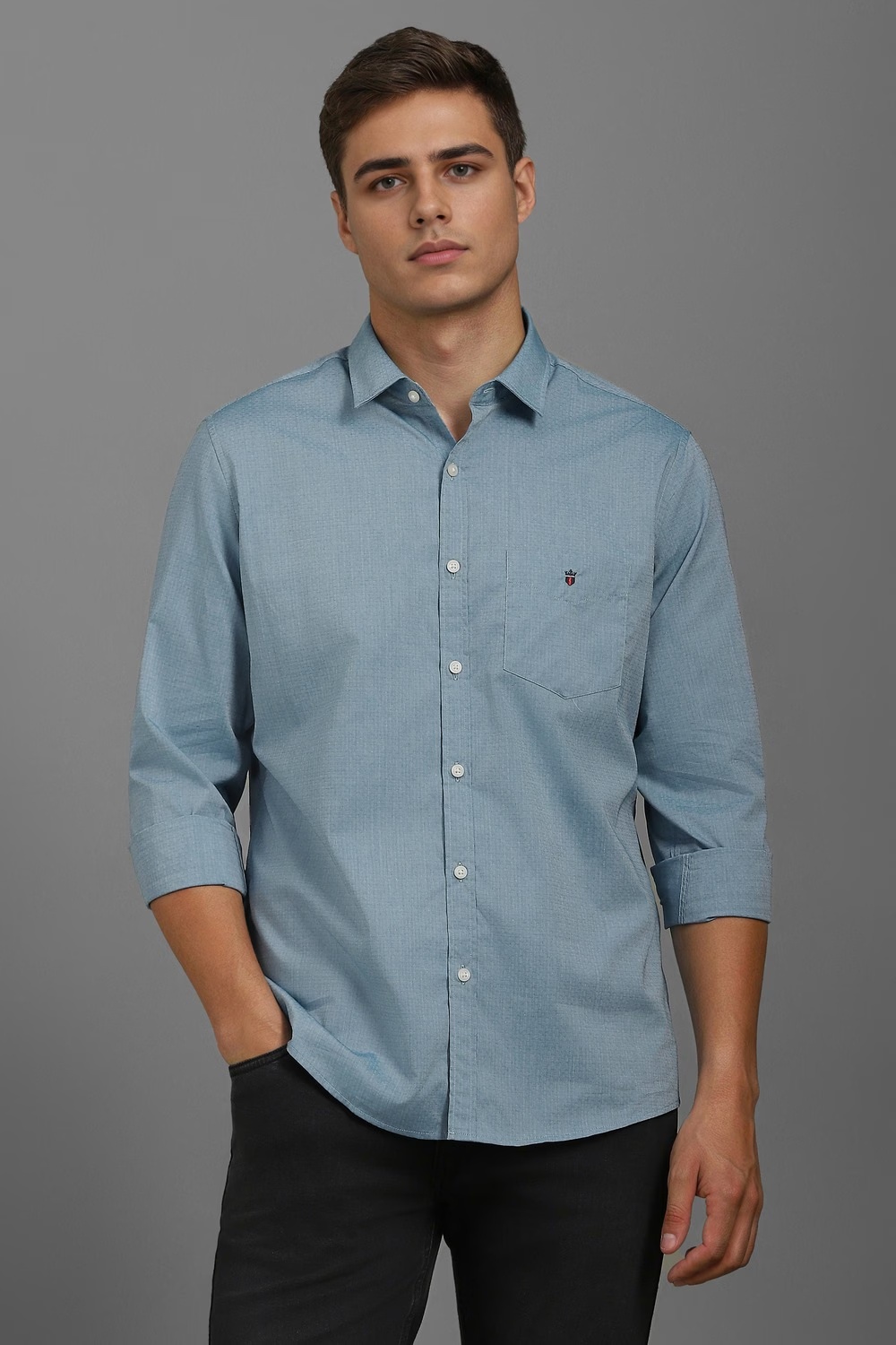 Men Blue Slim Fit Textured Full Sleeves Casual Shirt-Blue 1 60855-men-blue-slim-fit-textured-full-sleeves-casual-shirt-blue-1.jpg