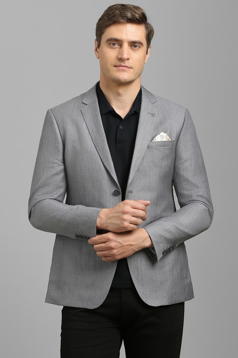 Men Grey Textured Formal Blazer-Grey 1 6091-men-grey-textured-formal-blazer-grey-1.jpg