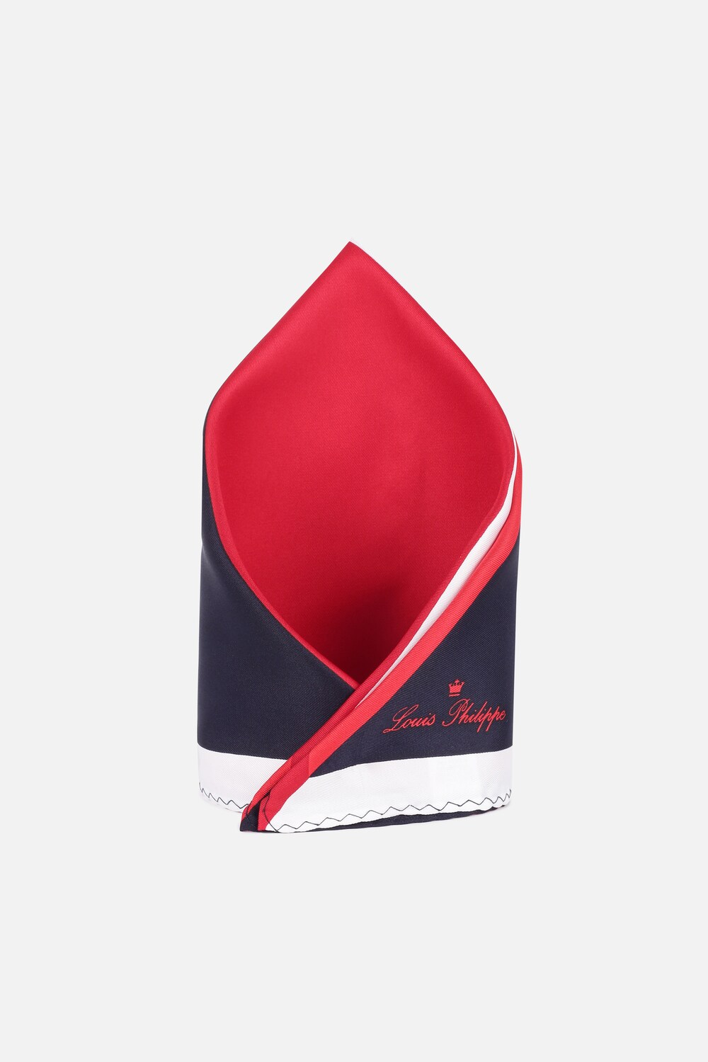 Men Red Print Party Pocket Square-Red