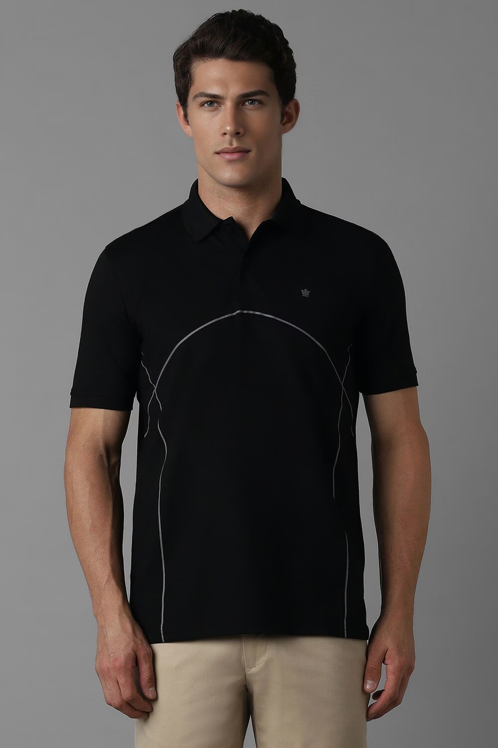 Men Black Print Polo Neck T-shirt-Black 1 62301-men-black-print-polo-neck-t-shirt-black-1.jpg