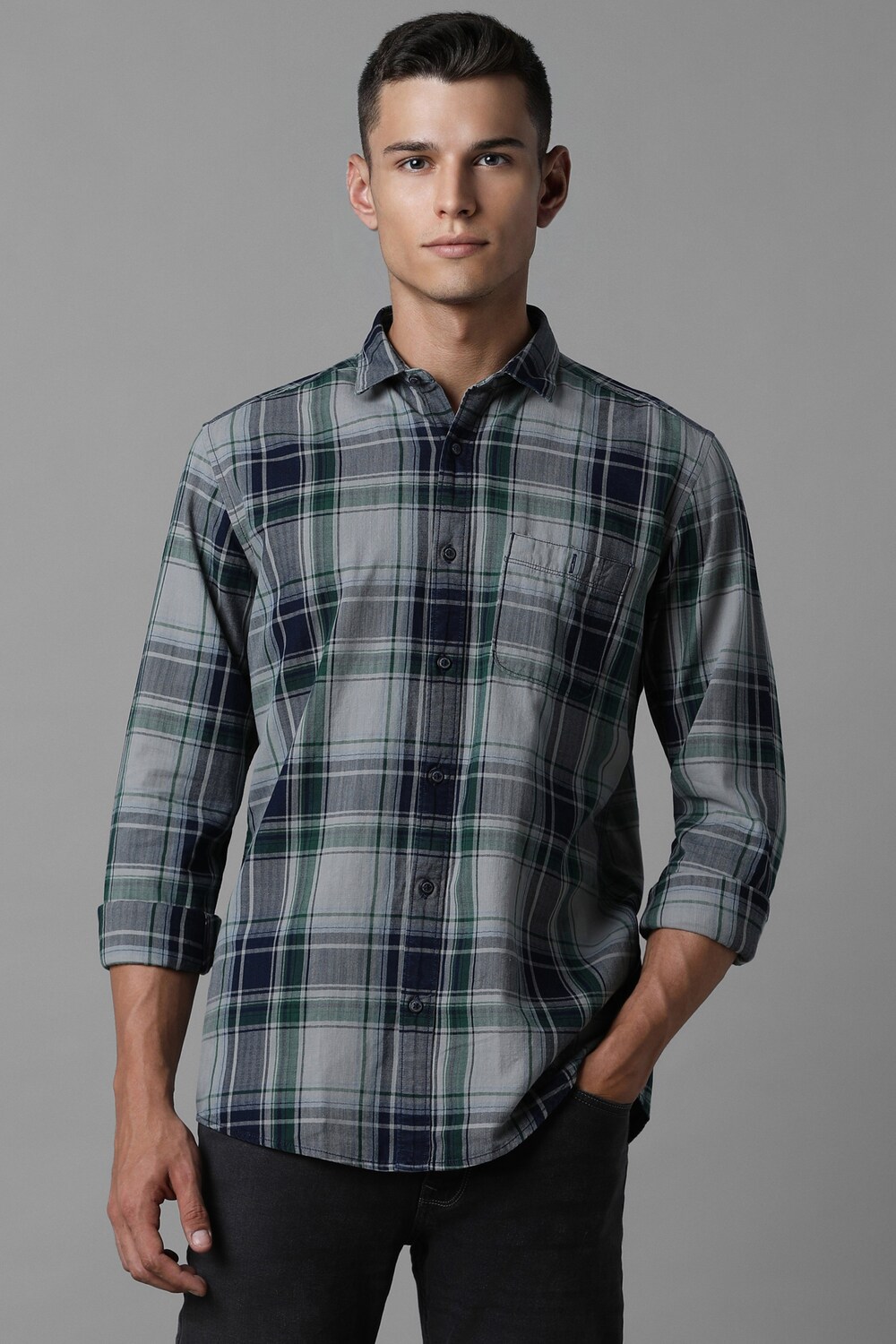 Men Grey Slim Fit Check Full Sleeves Casual Shirt-Grey 1 6234-men-grey-slim-fit-check-full-sleeves-casual-shirt-grey-1.jpg