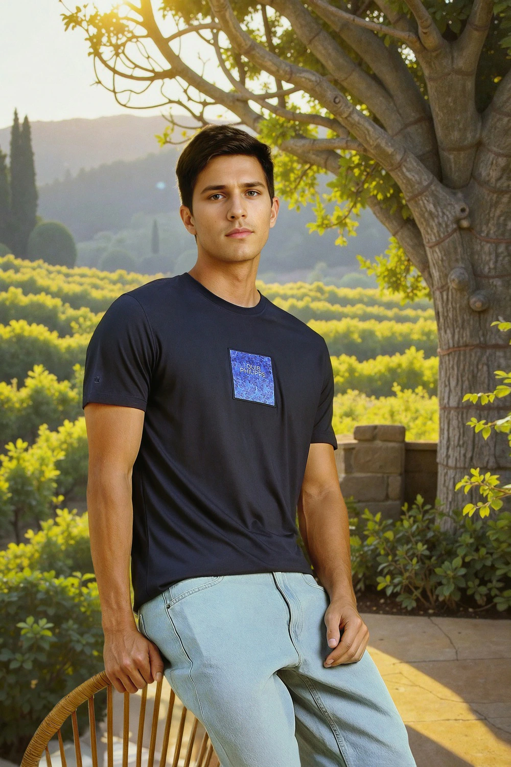 Men Navy Graphic Print Crew Neck T-shirt-Navy 1 62457-men-navy-graphic-print-crew-neck-t-shirt-navy-1.webp