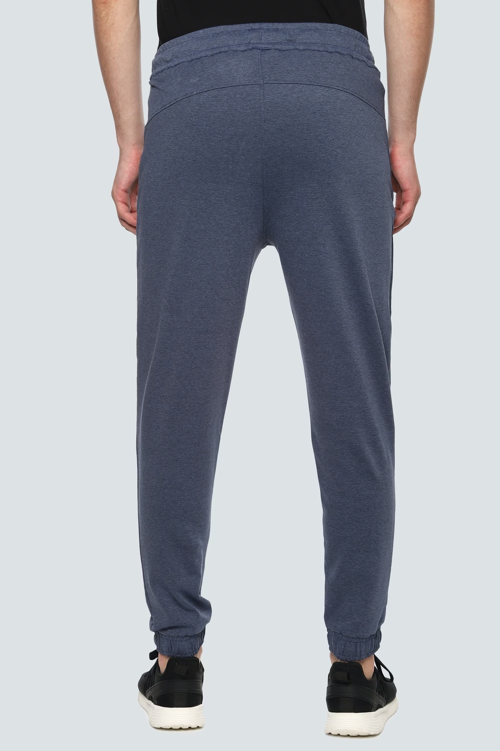 Men Navy Solid Casual Jogger Pants-Navy