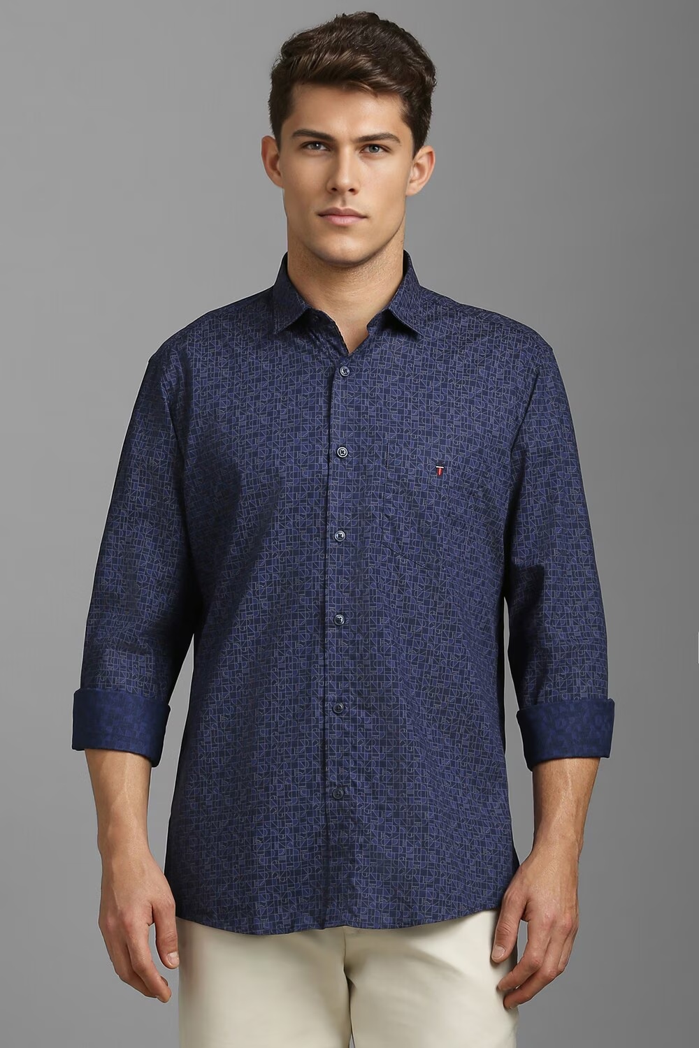 Men Navy Slim Fit Print Full Sleeves Casual Shirt-Navy 1 63239-men-navy-slim-fit-print-full-sleeves-casual-shirt-navy-1.jpg