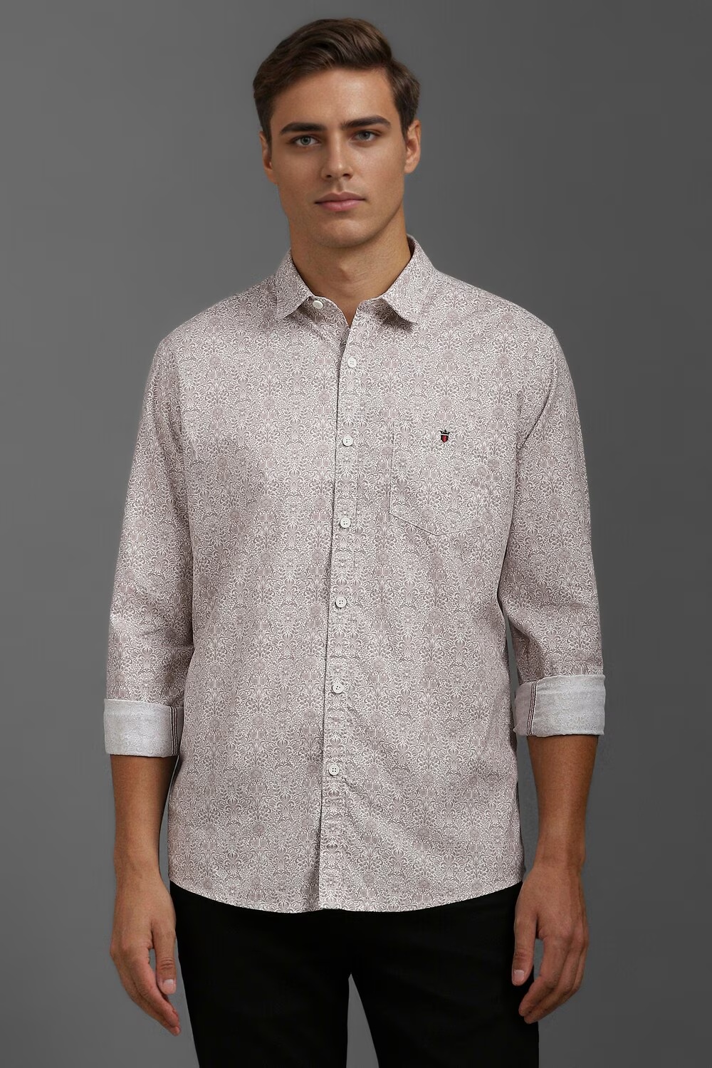 Men Brown Slim Fit Print Full Sleeves Casual Shirt-Brown 1 63426-men-brown-slim-fit-print-full-sleeves-casual-shirt-brown-1.jpg
