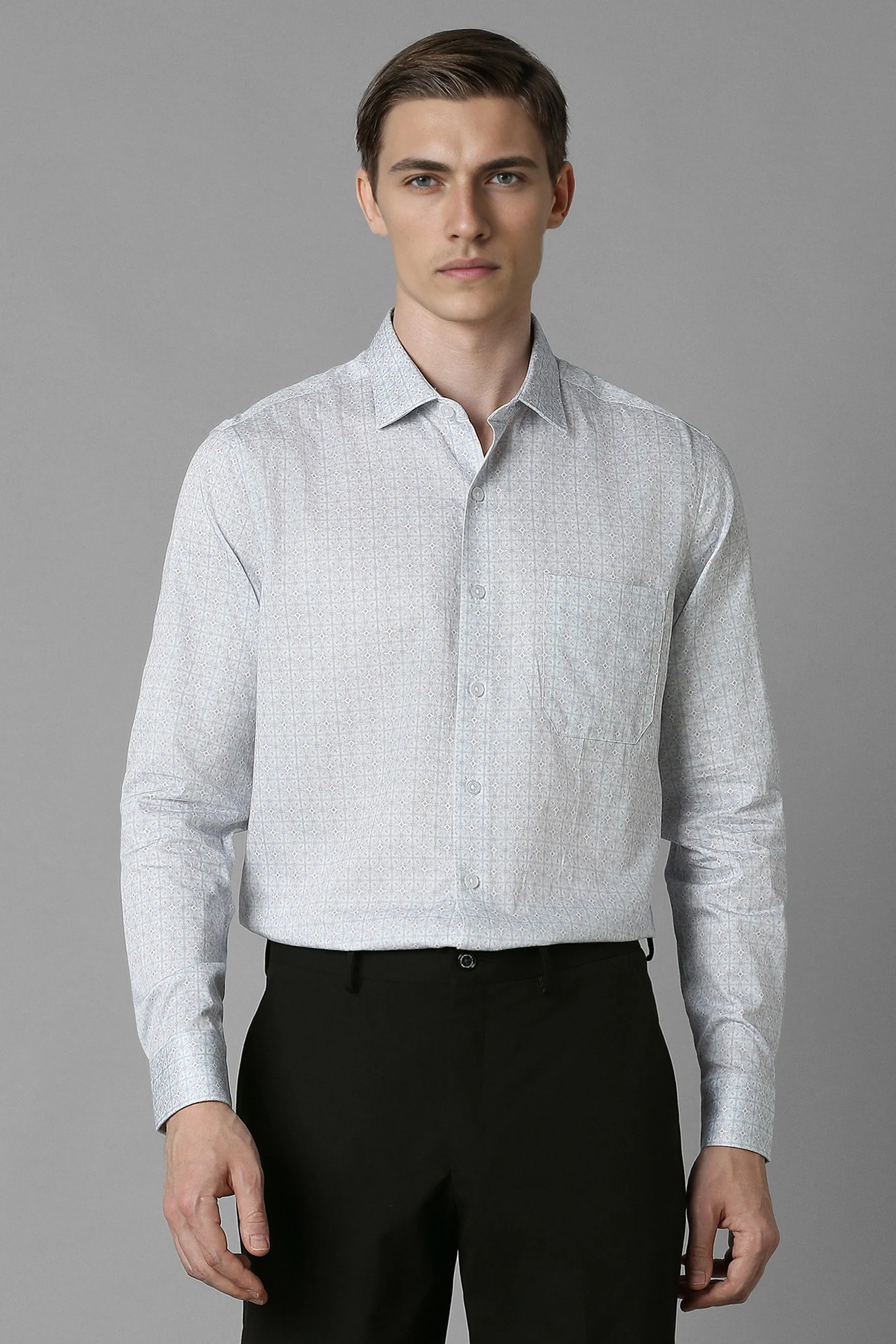 Men Blue Slim Fit Print Full Sleeves Formal Shirt-Blue 1 64178-men-blue-slim-fit-print-full-sleeves-formal-shirt-blue-1.webp