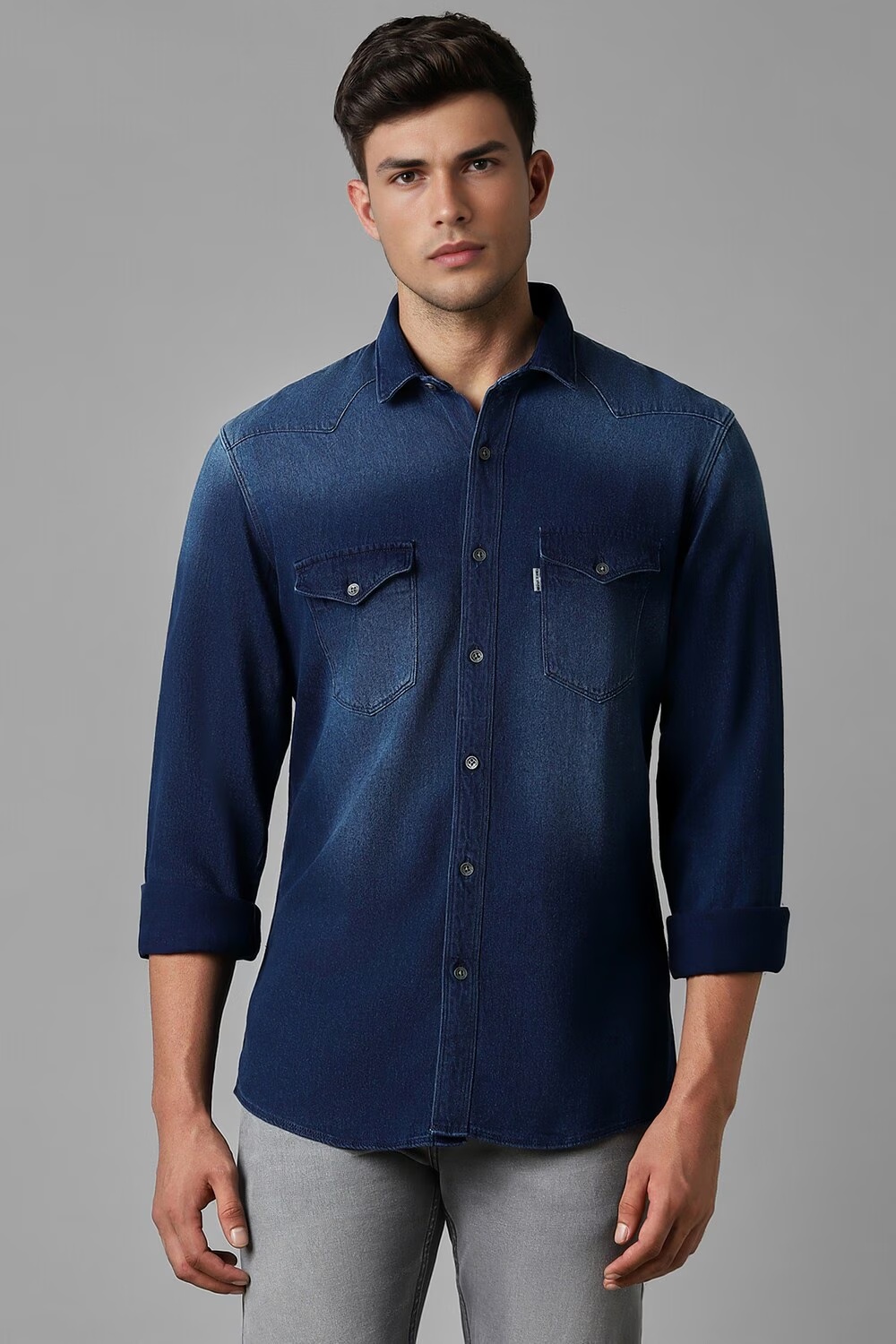 Men Navy Slim Fit Solid Full Sleeves Casual Shirt-Navy 1 64296-men-navy-slim-fit-solid-full-sleeves-casual-shirt-navy-1.jpg