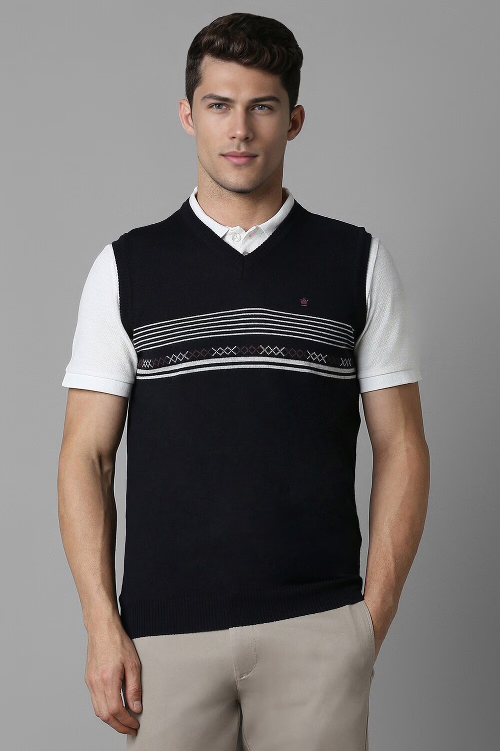 Men Black Patterned V Neck Sleeveless Sweater-Black 1 647-men-black-patterned-v-neck-sleeveless-sweater-black-1.jpg
