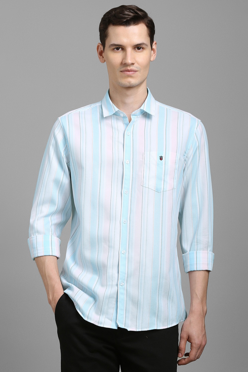Men Multicolor Stripe Full Sleeves Casual Shirt-Multicolor