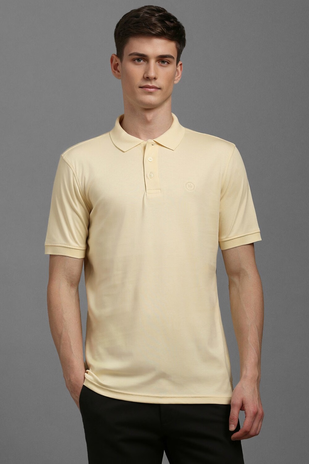 Men Yellow Solid Polo Neck T-shirt-Yellow 1 66002-men-yellow-solid-polo-neck-t-shirt-yellow-1.jpg