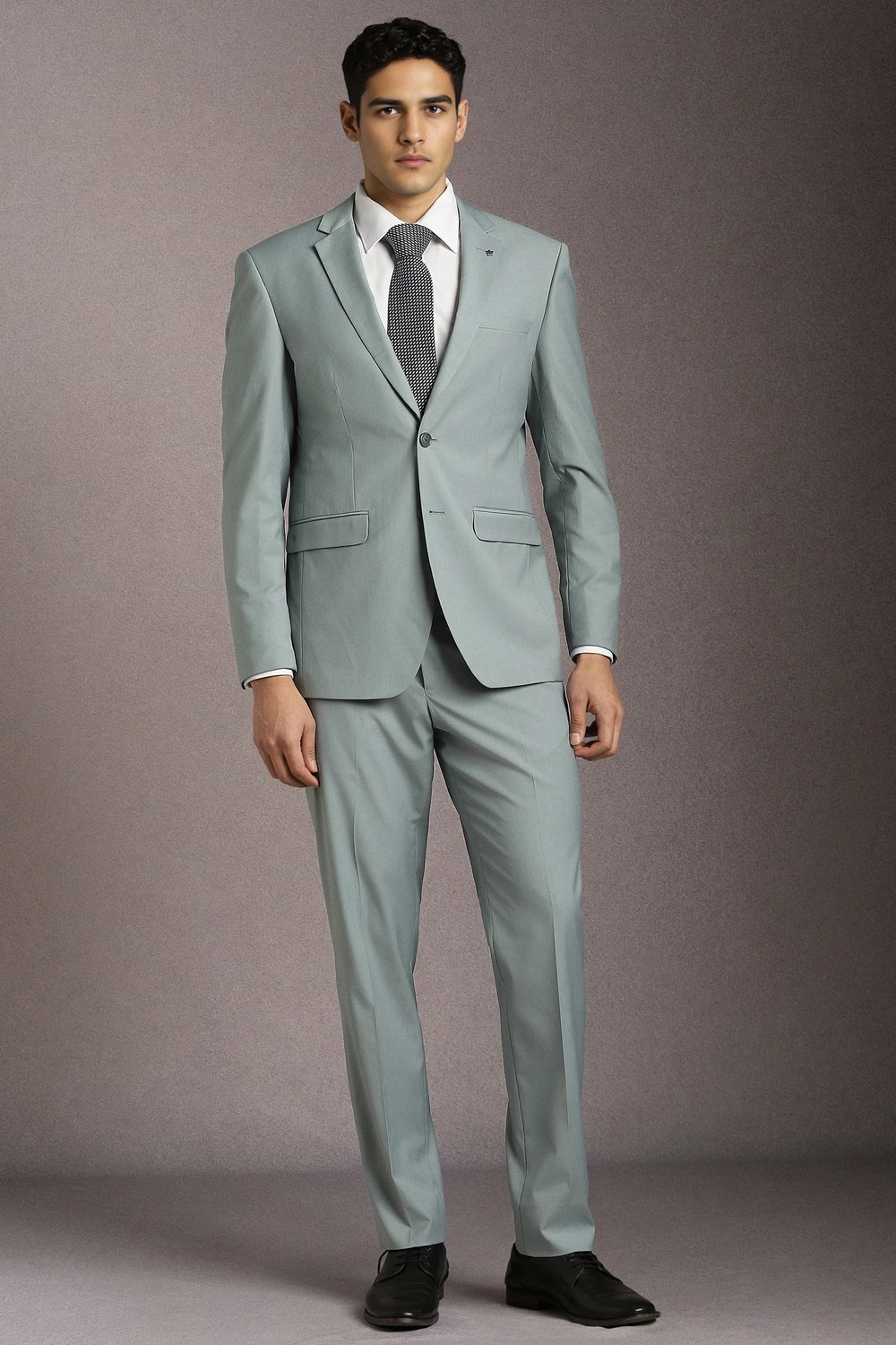 Men Grey Textured Formal Two Piece Suit-Grey 1 66155-men-grey-textured-formal-two-piece-suit-grey-1.jpg